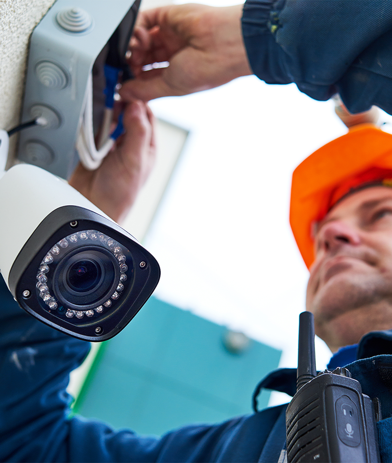 CCTV Repair Technician at Work