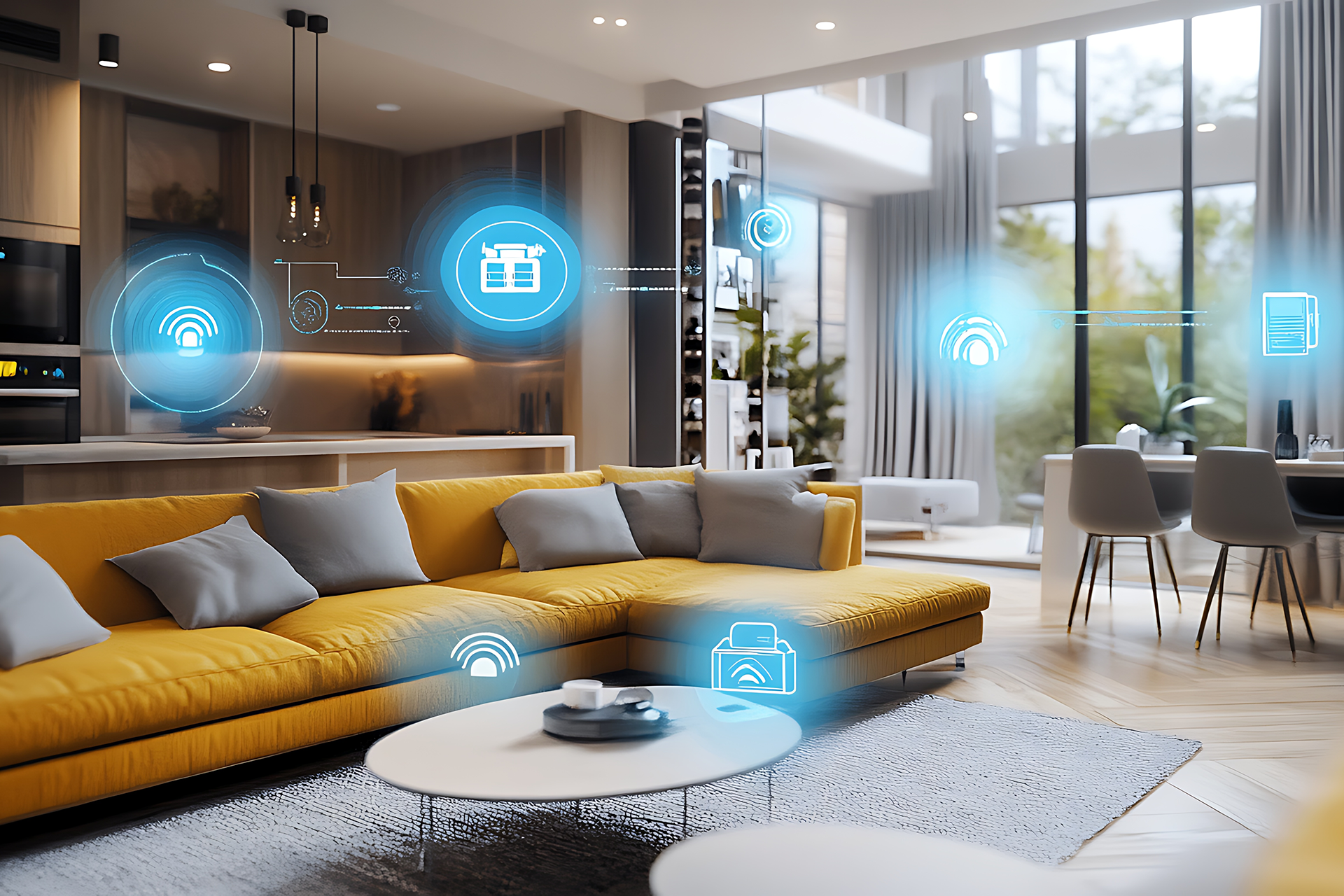 Smart home integration with security system